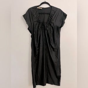 Stella McCartney silk little black dress with tie details